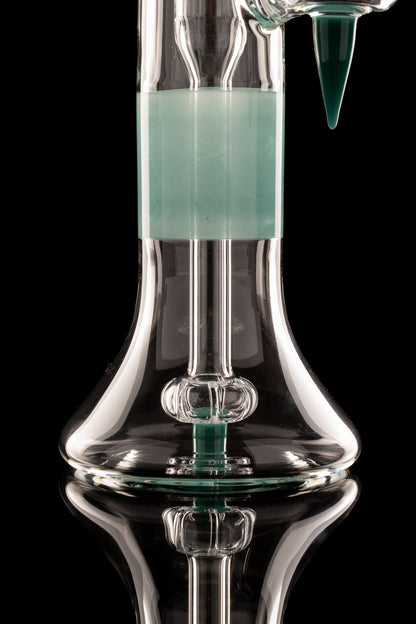 Green Belt Glass - FA 18mm Dewar Bubbler - Aqua Azul