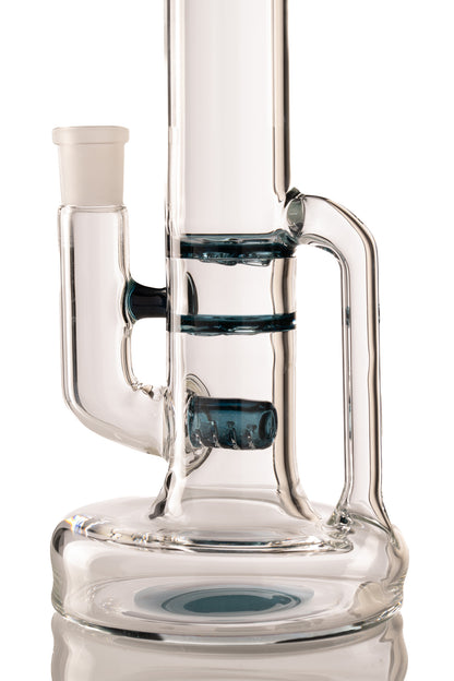 Green Belt Glass - FA 44mm Hollow Foot Blooper W/ Drain - Blue Stardust
