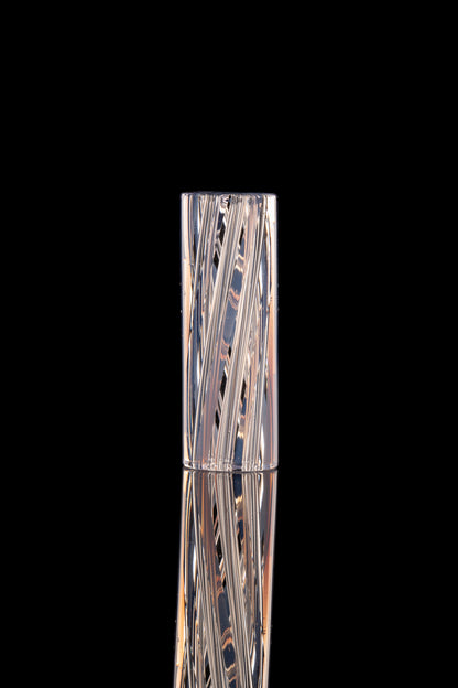 Kitty Meow Glass - 6 Hole Joint Tip - 11mm x 30mm - Purple - 1
