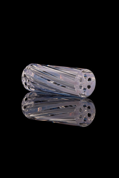 Kitty Meow Glass - 6 Hole Joint Tip - 11mm x 30mm - Purple - 1