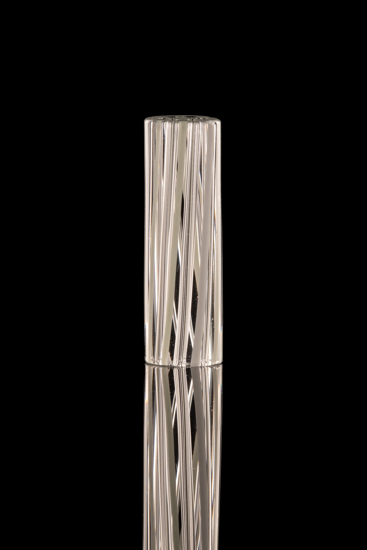 Kitty Meow Glass - 6 Hole Joint Tip - 9mm x 30mm - White