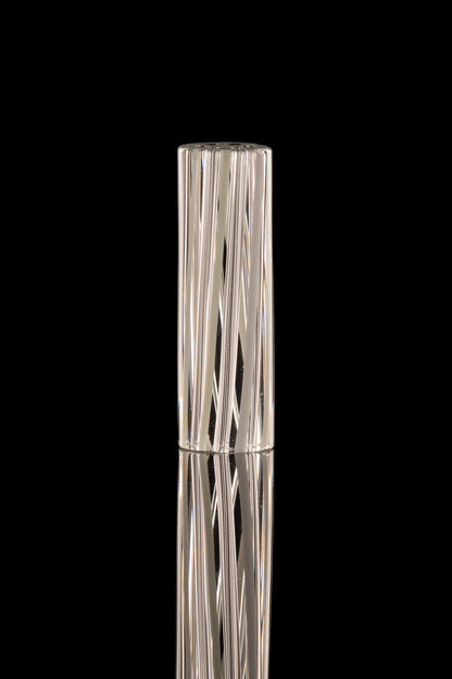 Kitty Meow Glass - 6 Hole Joint Tip - 9mm x 30mm - White