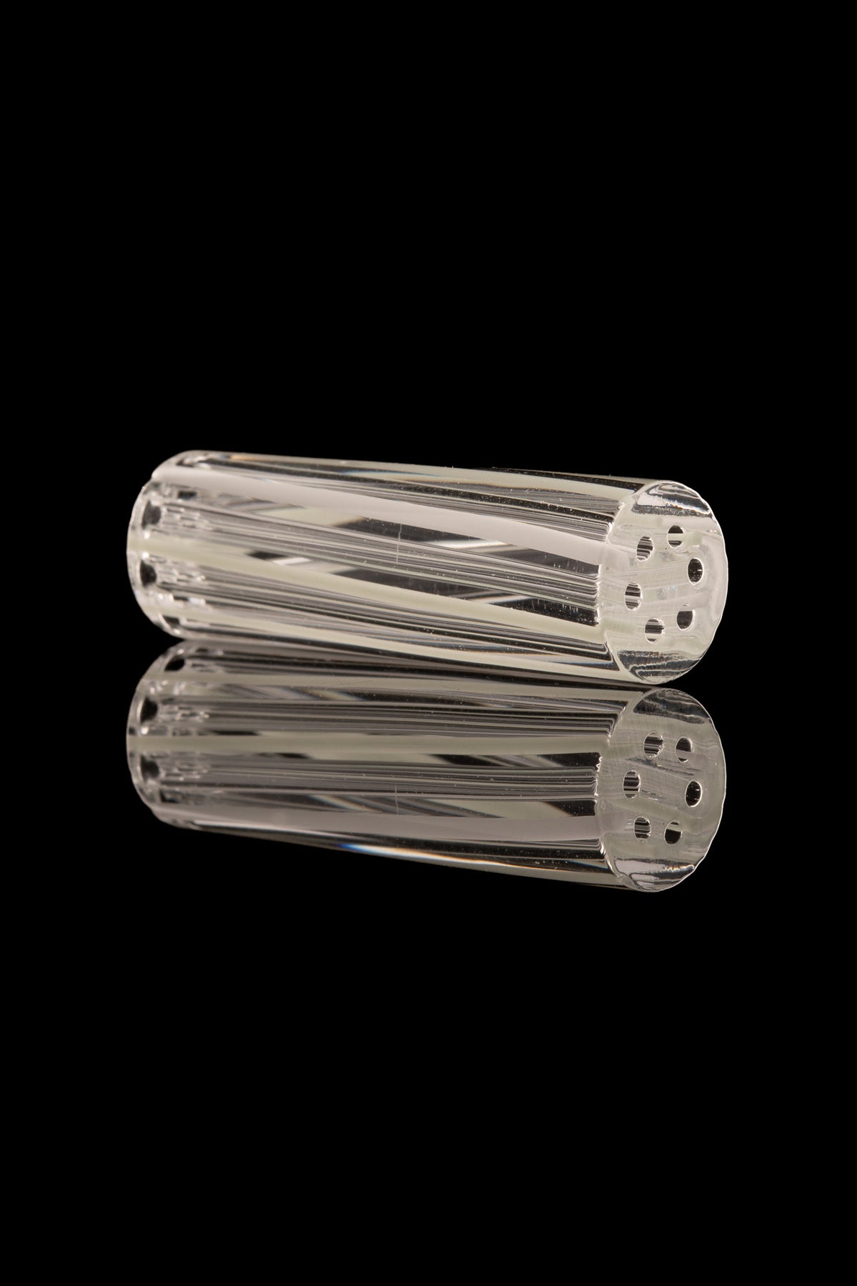 Kitty Meow Glass - 6 Hole Joint Tip - 9mm x 30mm - White