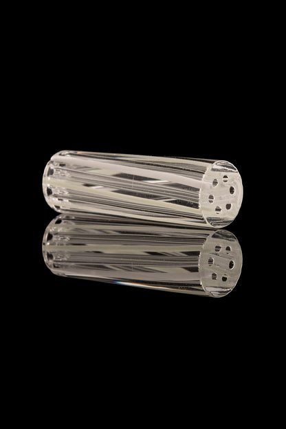 Kitty Meow Glass - 6 Hole Joint Tip - 9mm x 30mm - White