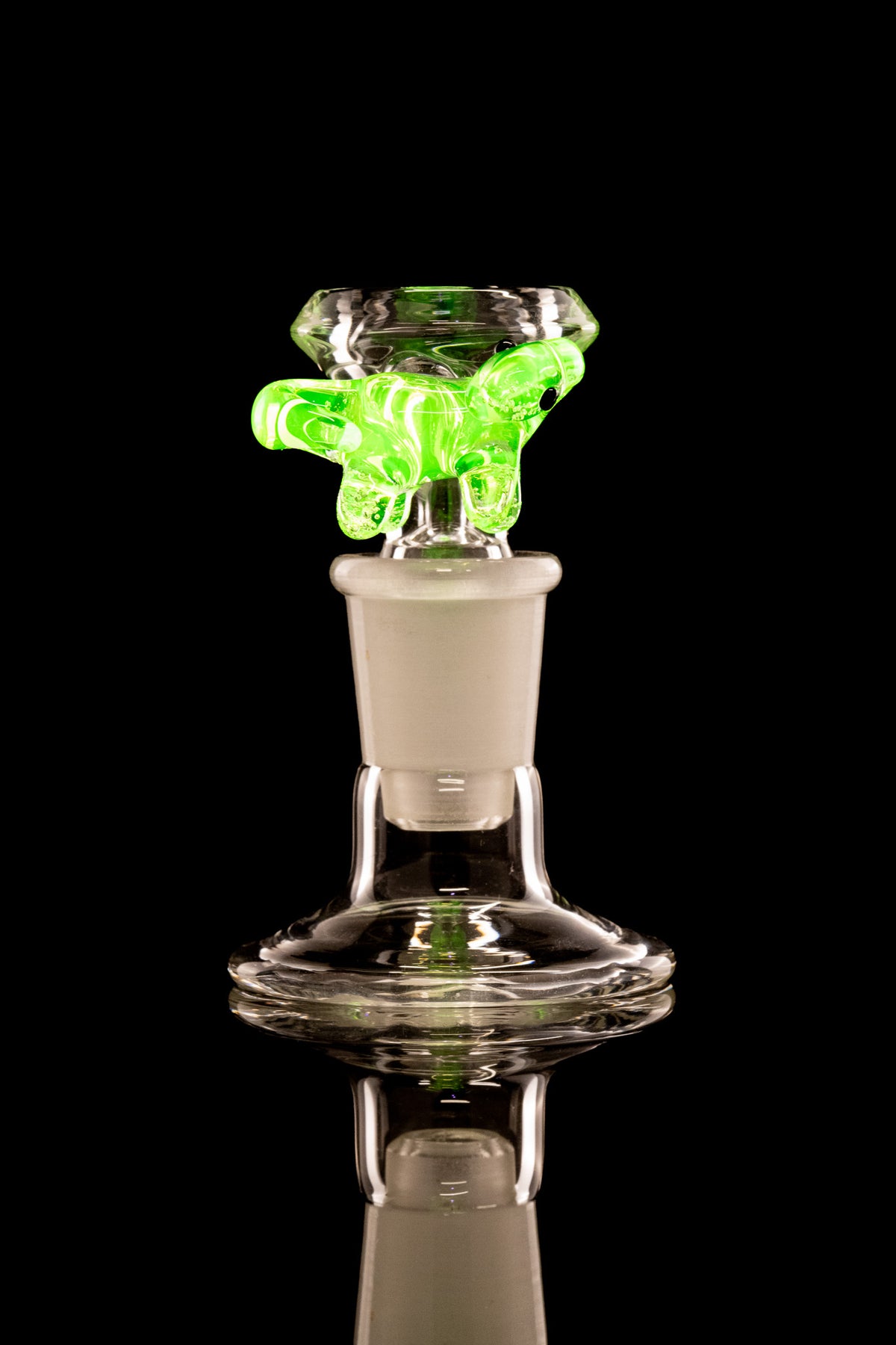 Discobox Glass x Kitty Meow Glass - 14mm UV Dino Handle Slide
