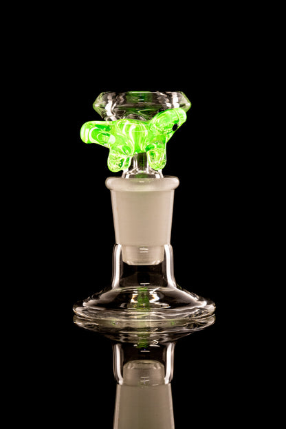 Discobox Glass x Kitty Meow Glass - 14mm UV Dino Handle Slide