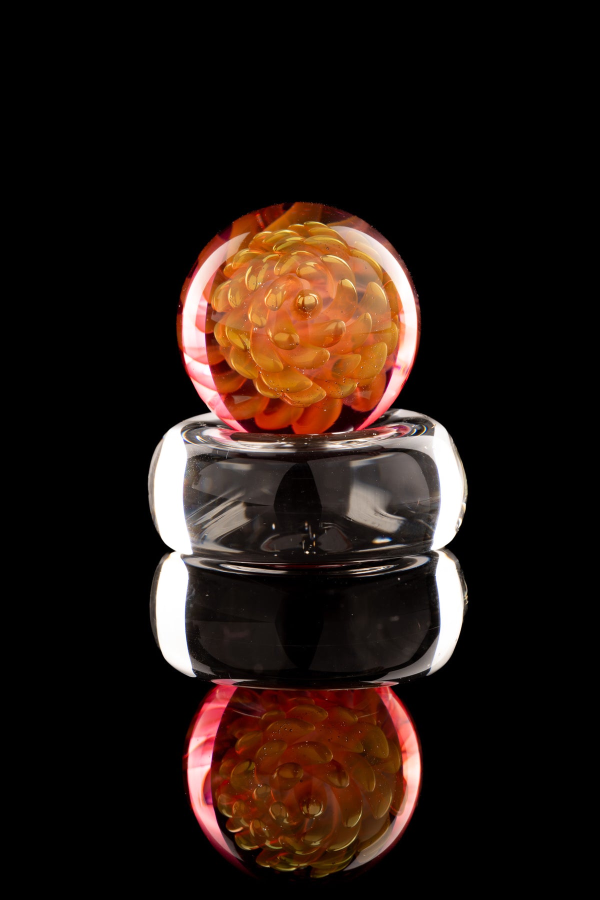 Kitty Meow Glass - Fumed Implosion Marble/Slurper Top - 3