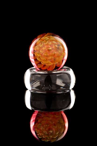 Kitty Meow Glass - Fumed Implosion Marble/Slurper Top - 3