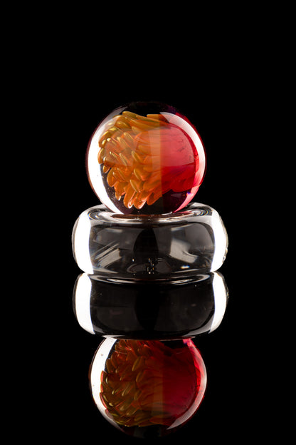 Kitty Meow Glass - Fumed Implosion Marble/Slurper Top - 3