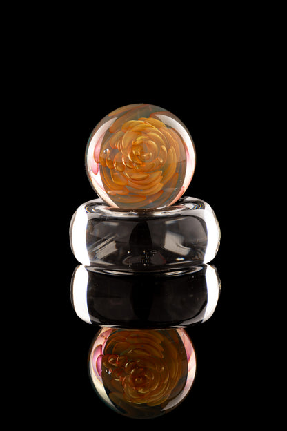 Kitty Meow Glass - Fumed Implosion Marble/Slurper Top - 4