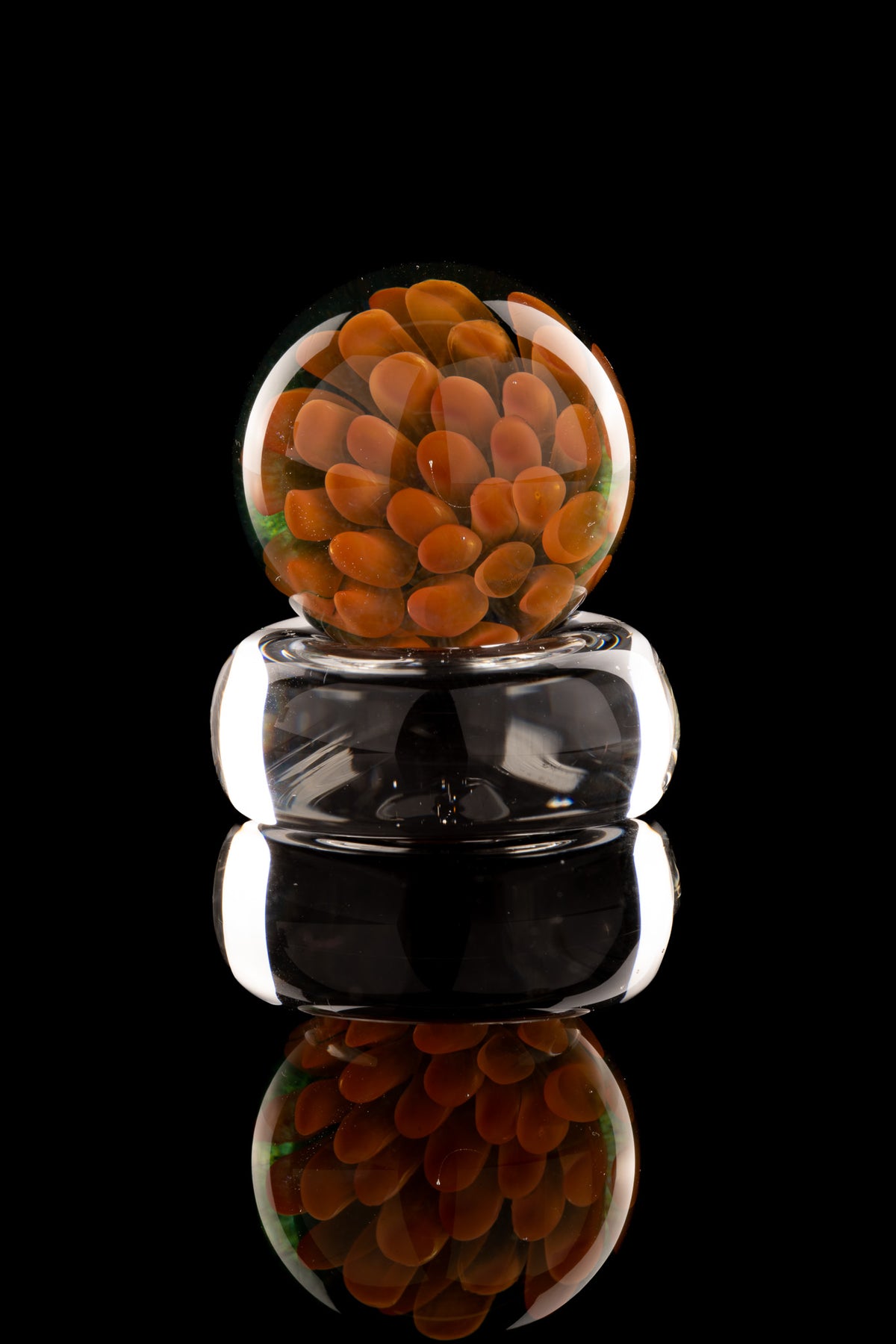 Kitty Meow Glass - Fumed Implosion Marble/Slurper Top - 5
