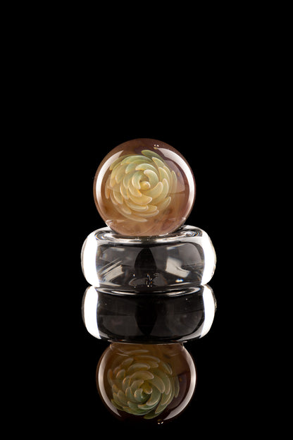 Kitty Meow Glass - Fumed Implosion Marble/Slurper Top - 7