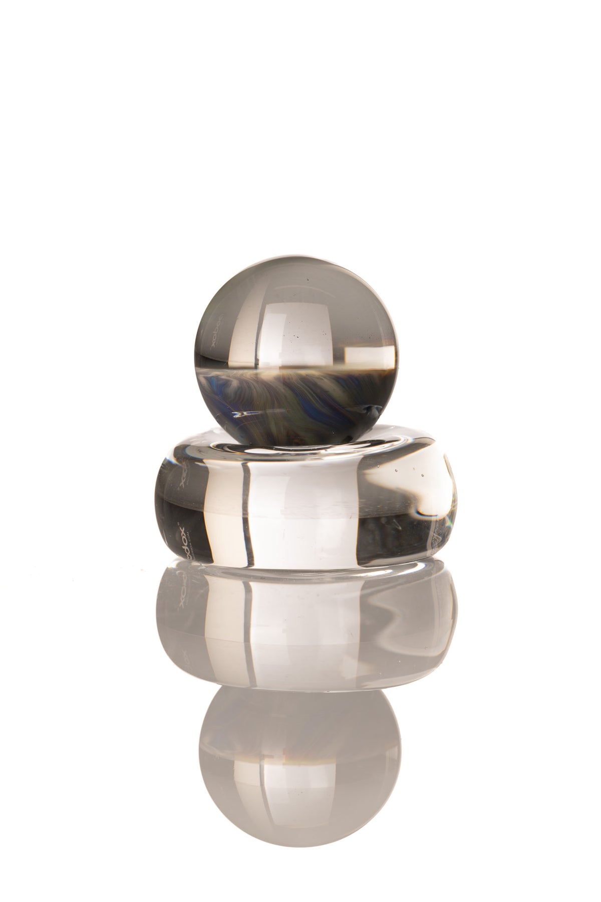 Kitty Meow Glass -  Marble/Slurper Top - 20mm