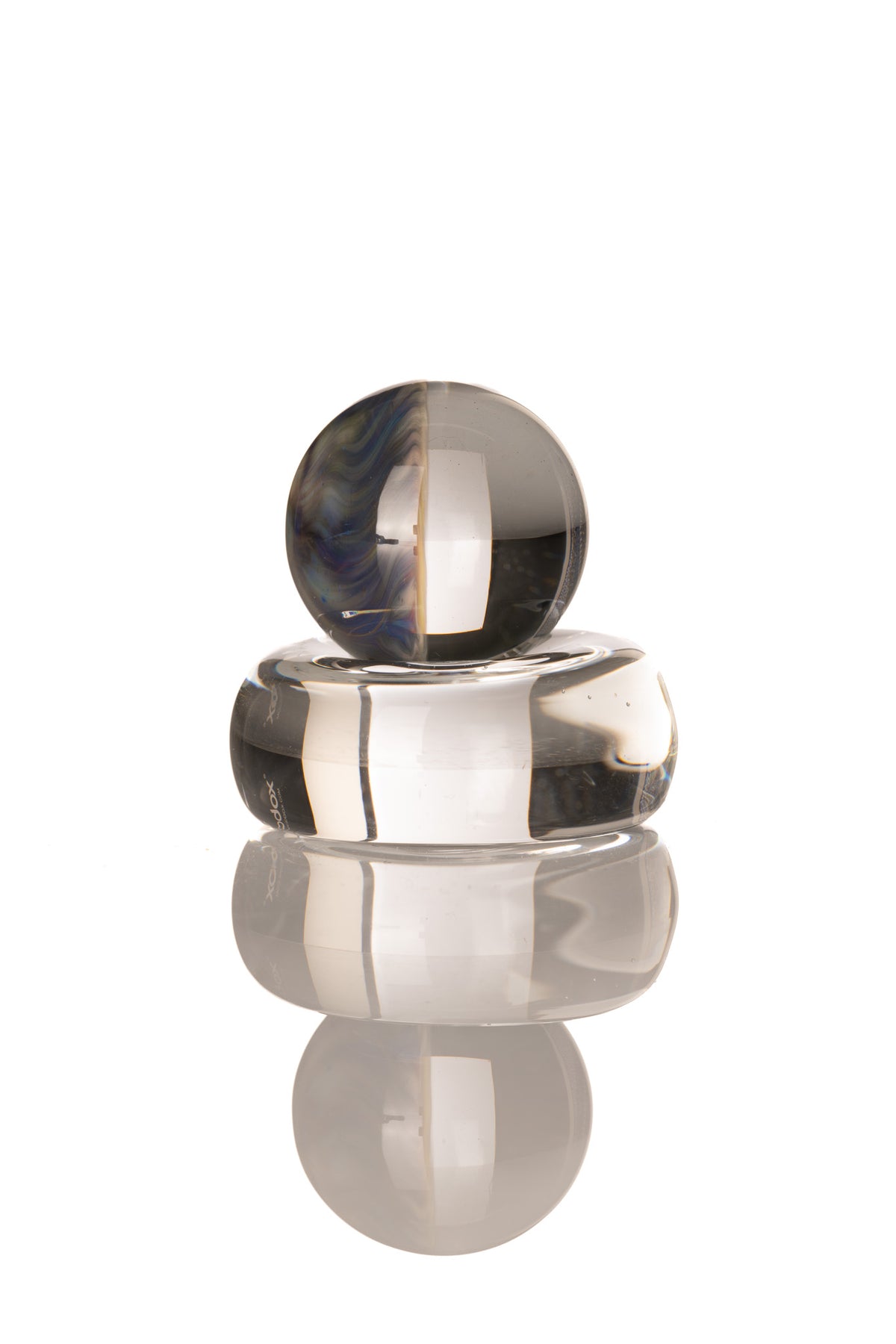 Kitty Meow Glass -  Marble/Slurper Top - 20mm
