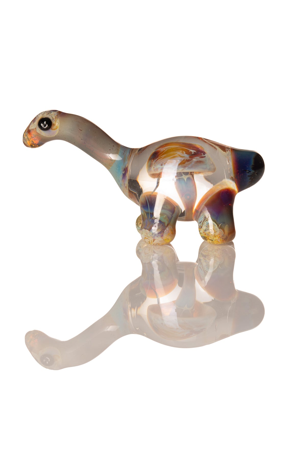 Kitty Meow Glass - Mushroom Dino Mini Sculpture
