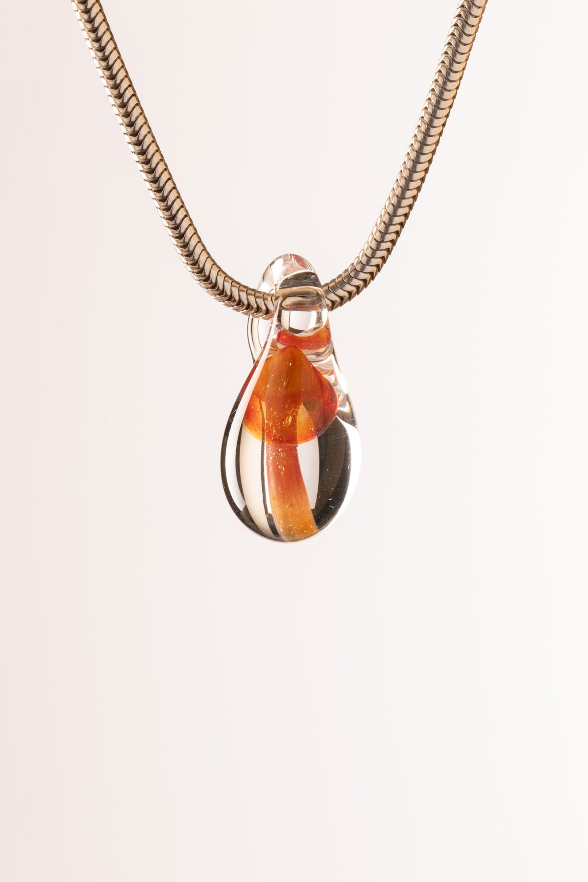 Kitty Meow Glass - Push Mushroom Pendants