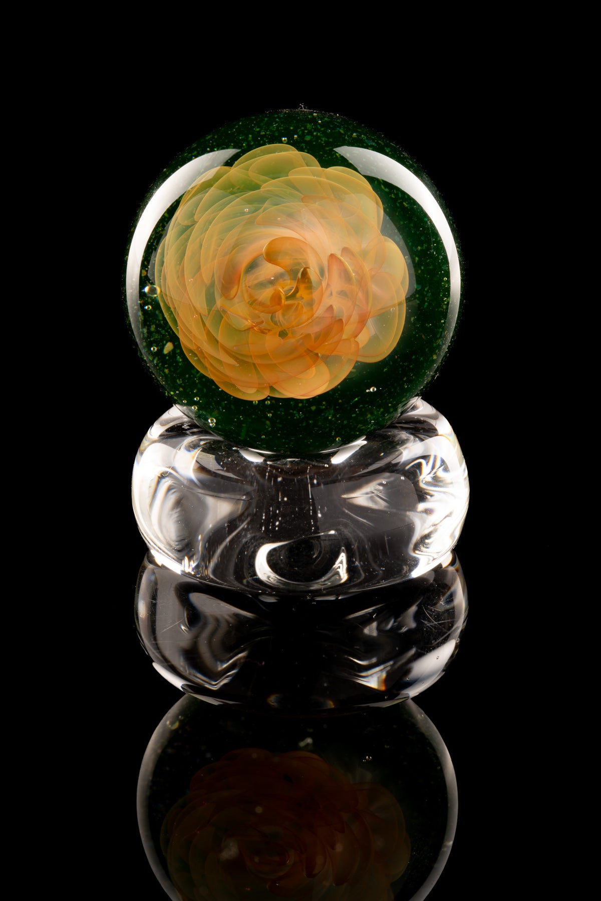 Kitty Meow Glass - Fumed Implosion Dichro Uv Marble
