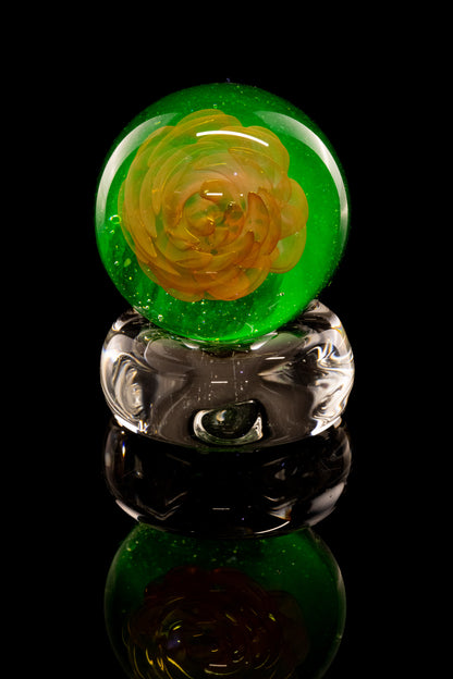 Kitty Meow Glass - Fumed Implosion Dichro Uv Marble