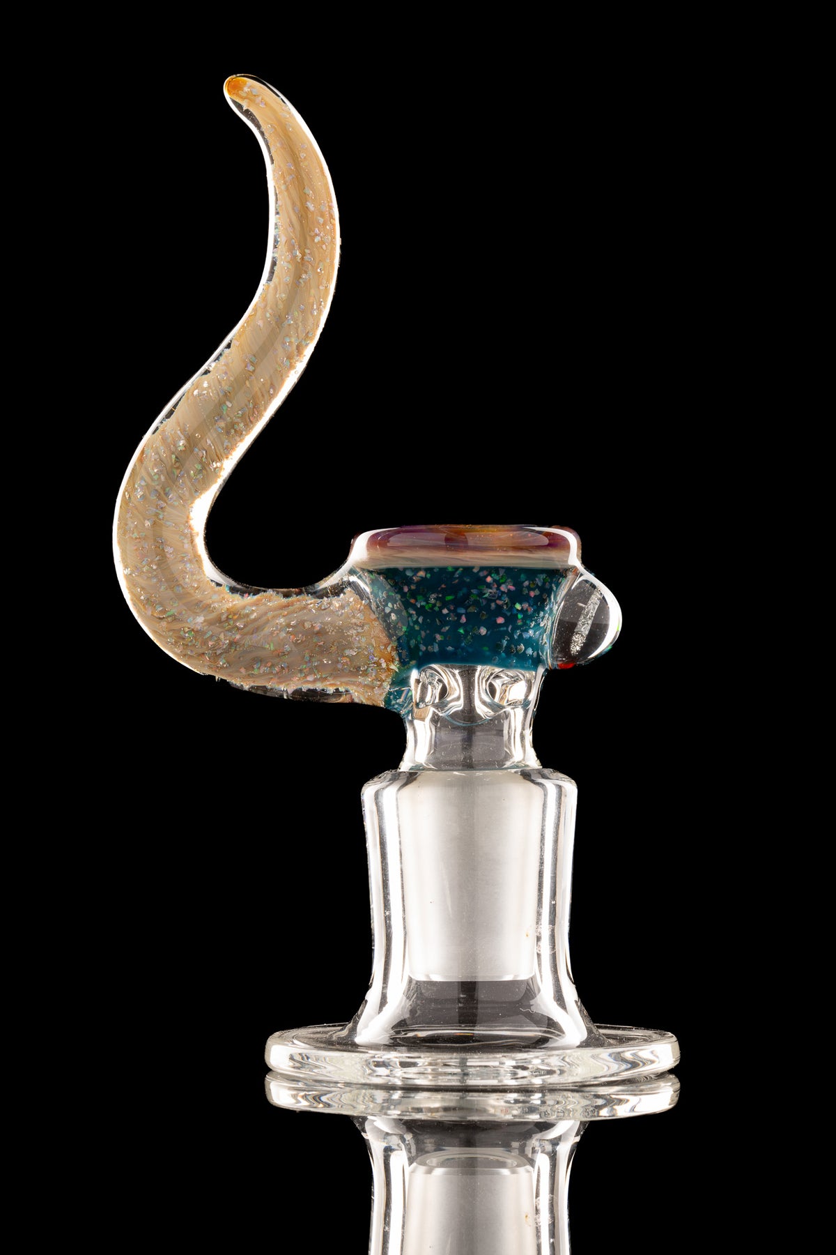 T-Rex Glass - 18mm 3 Hole Cropal/Lucy Over Twilight/Sasha Oil Slick Slide