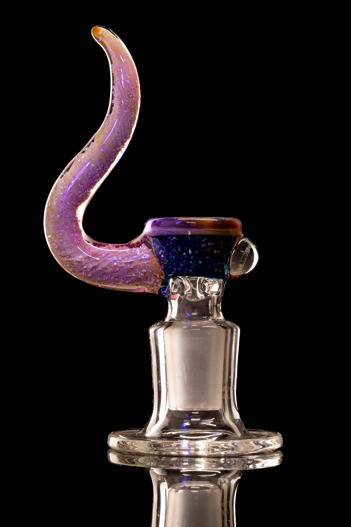 T-Rex Glass - 18mm 3 Hole Cropal/Lucy Over Twilight/Sasha Oil Slick Slide