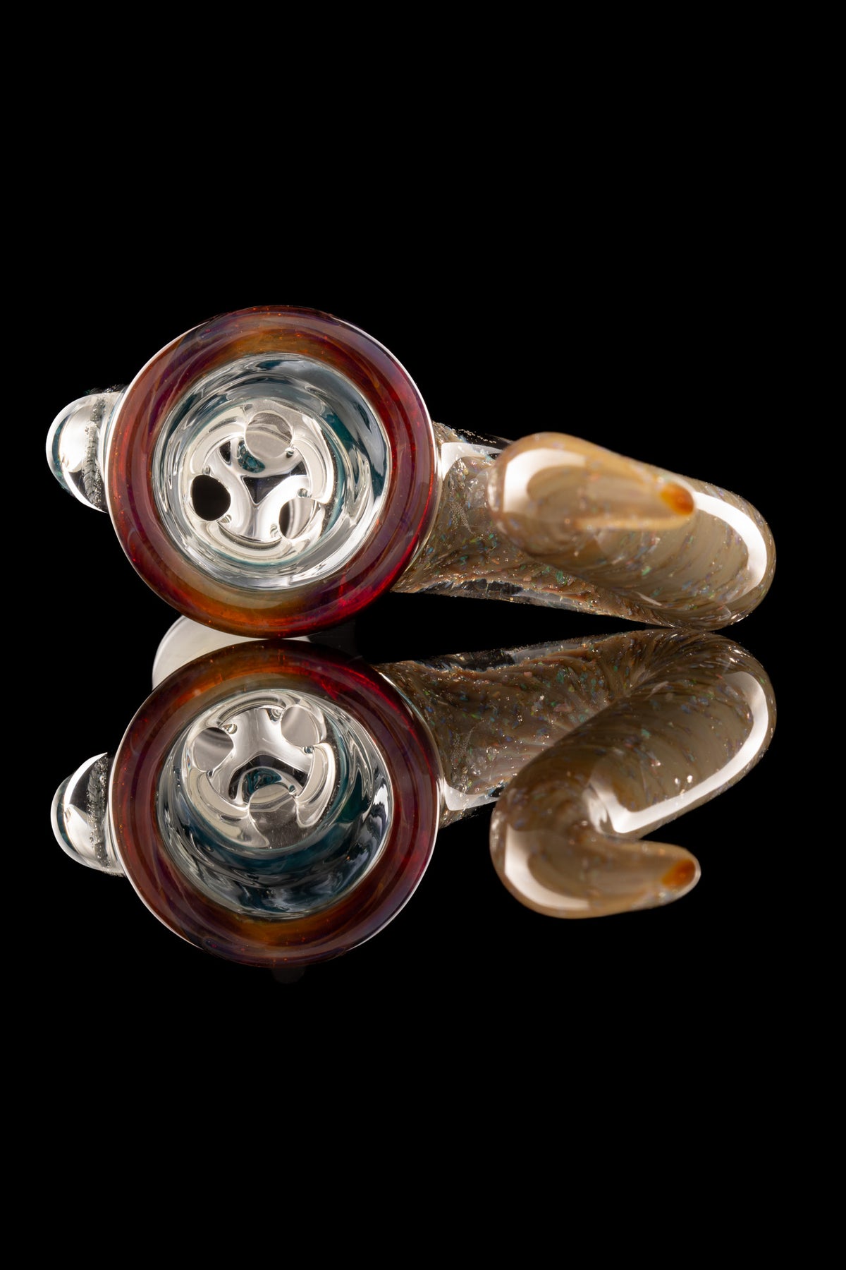 T-Rex Glass - 18mm 3 Hole Cropal/Lucy Over Twilight/Sasha Oil Slick Slide