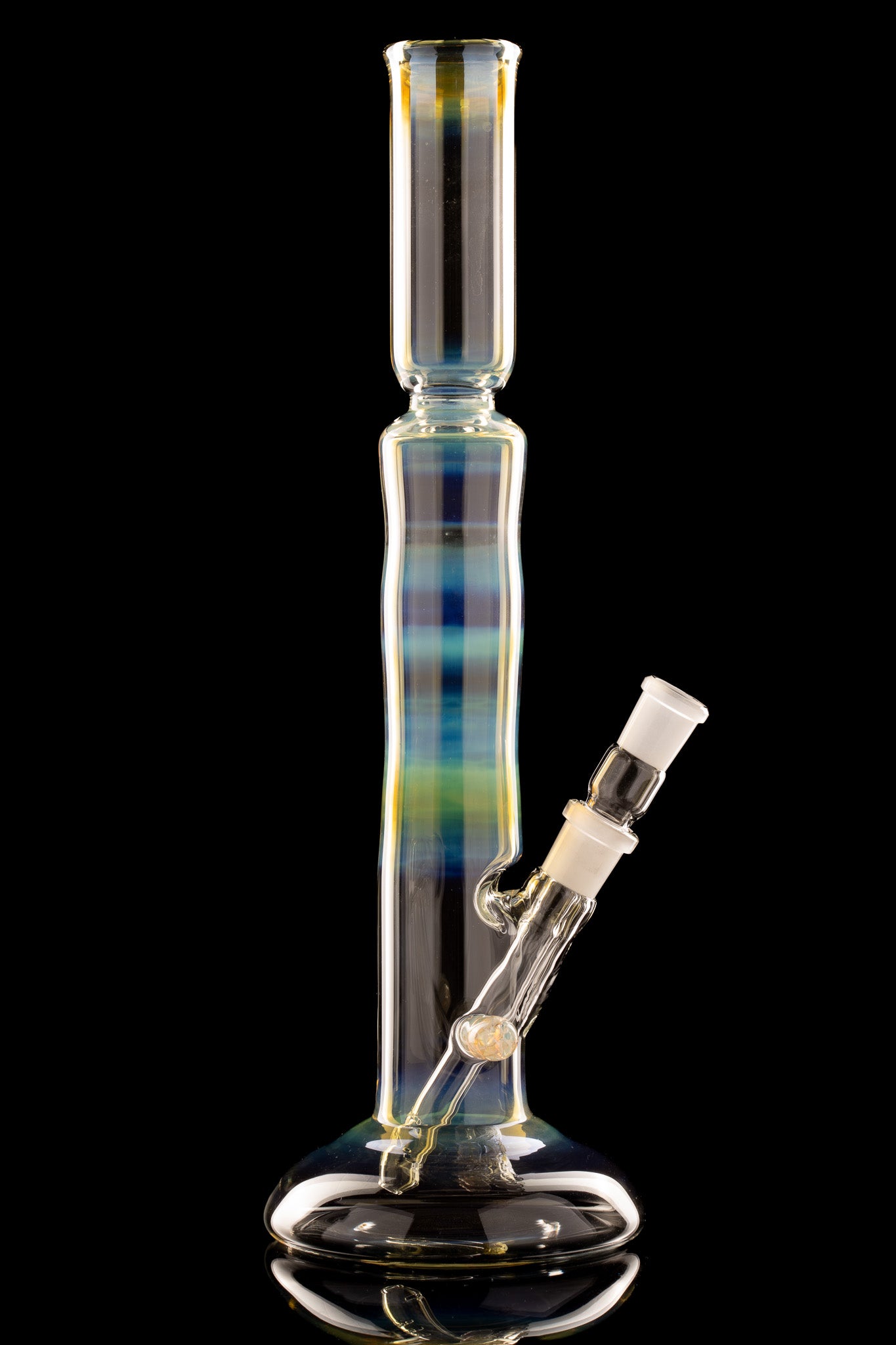 Mastah Glass - 18mm Fumed Hollow Foot Bong