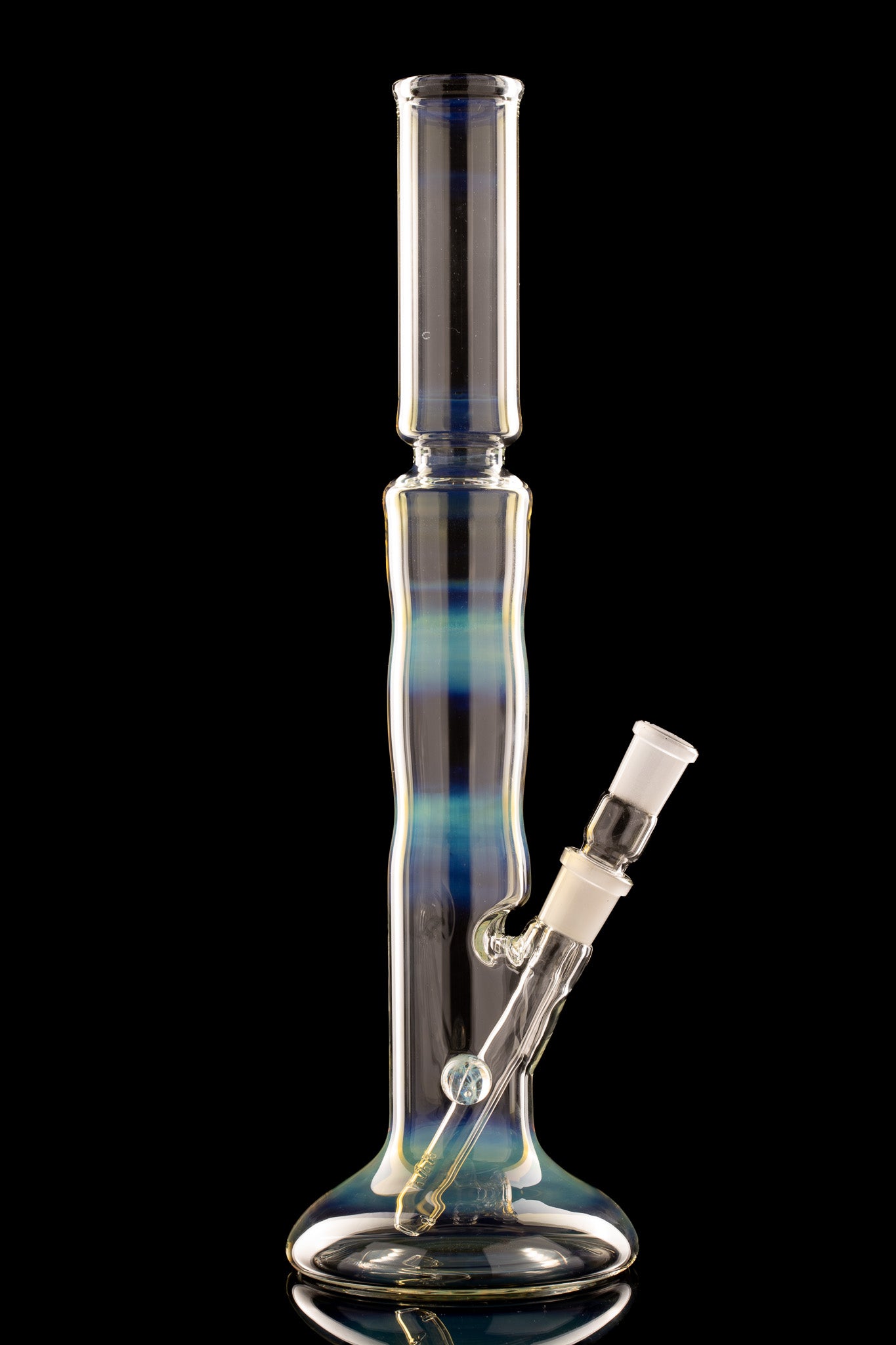 Mastah Glass - 18mm Fumed Hollow Foot Bong