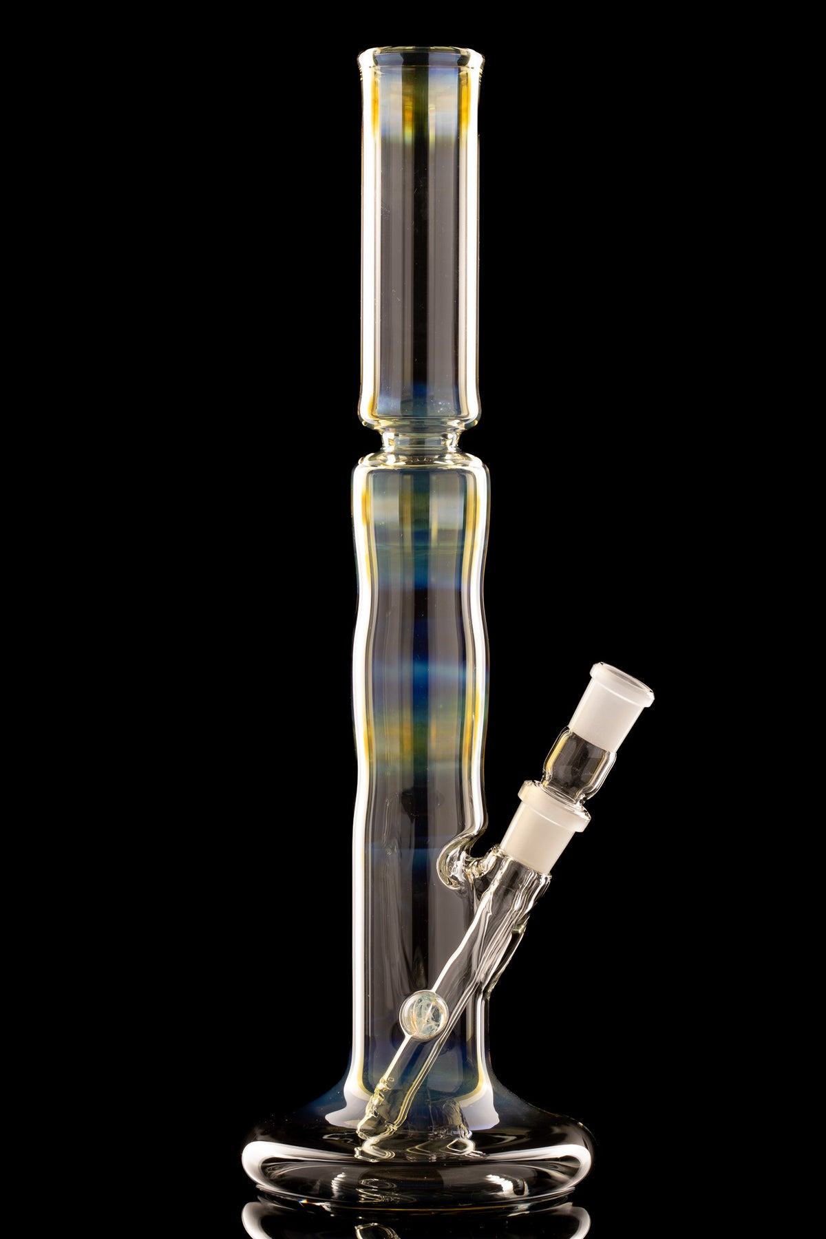 Mastah Glass - 18mm Fumed Hollow Foot Bong
