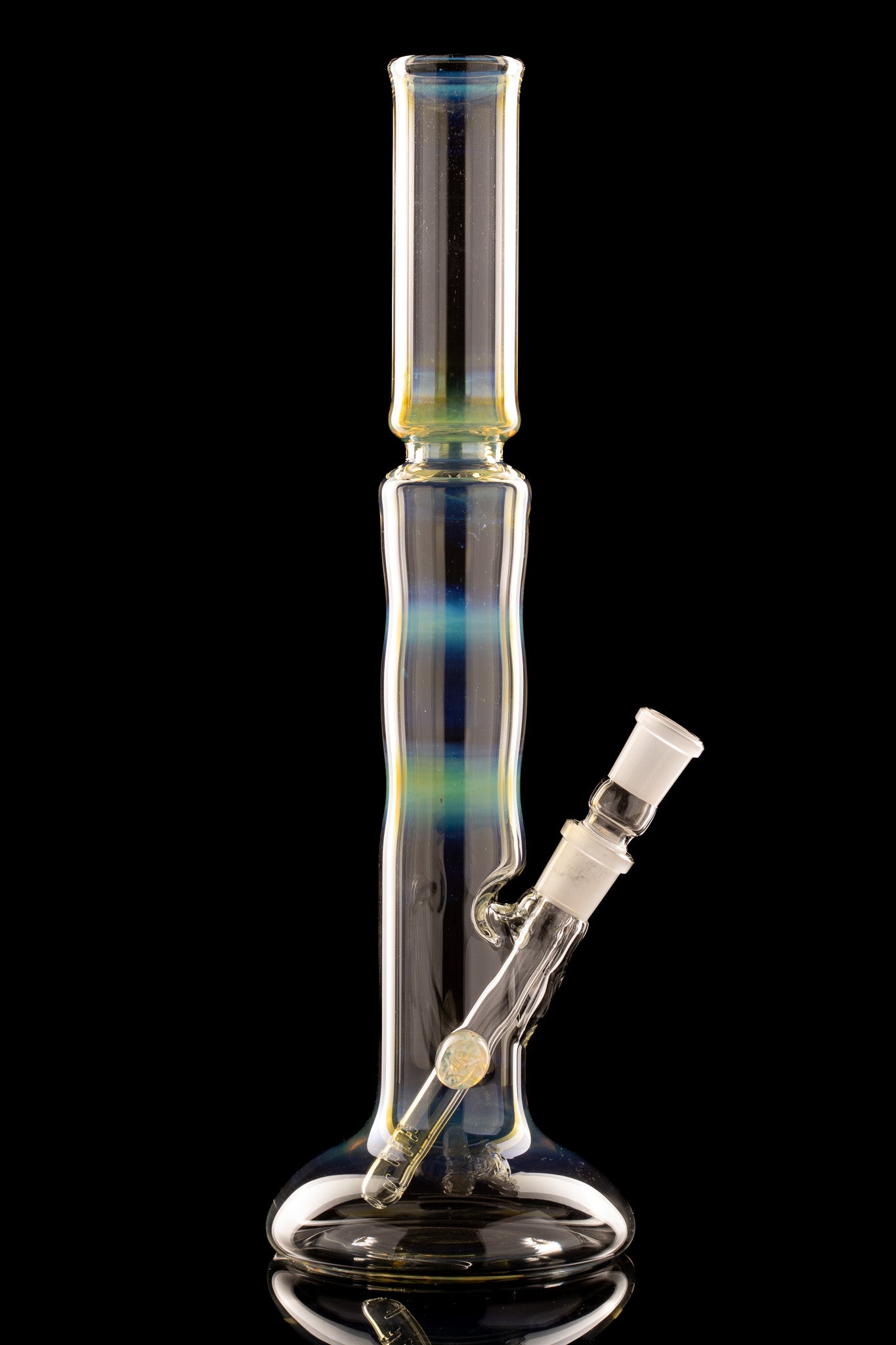 Mastah Glass - 18mm Fumed Hollow Foot Bong