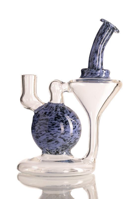 Mastah Glass - 14mm Recycler w/ Frit - Skyline/Galaxy
