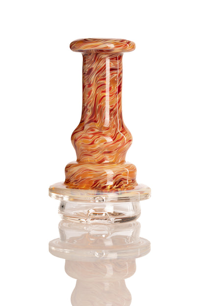 Mastah Glass - Puffco Peak Frit Dry Top - Butterscotch/Red Currant