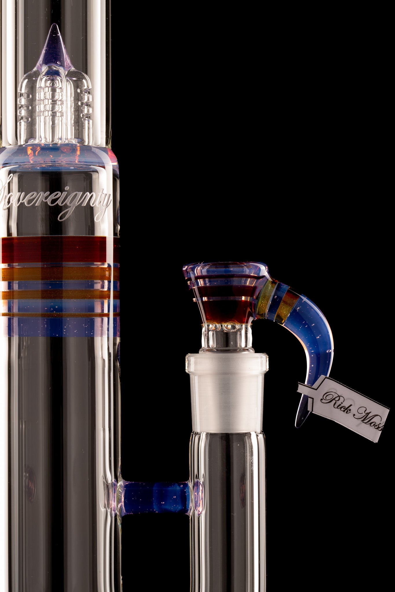 Sovereignty - PA - Shorty4 (Pawn) - 9.5mm 6 Cut 3 Line w/Encalmo Band, Coloured Seal & Matching FA Encalmo Slide - Rick Moss X Neo Opal