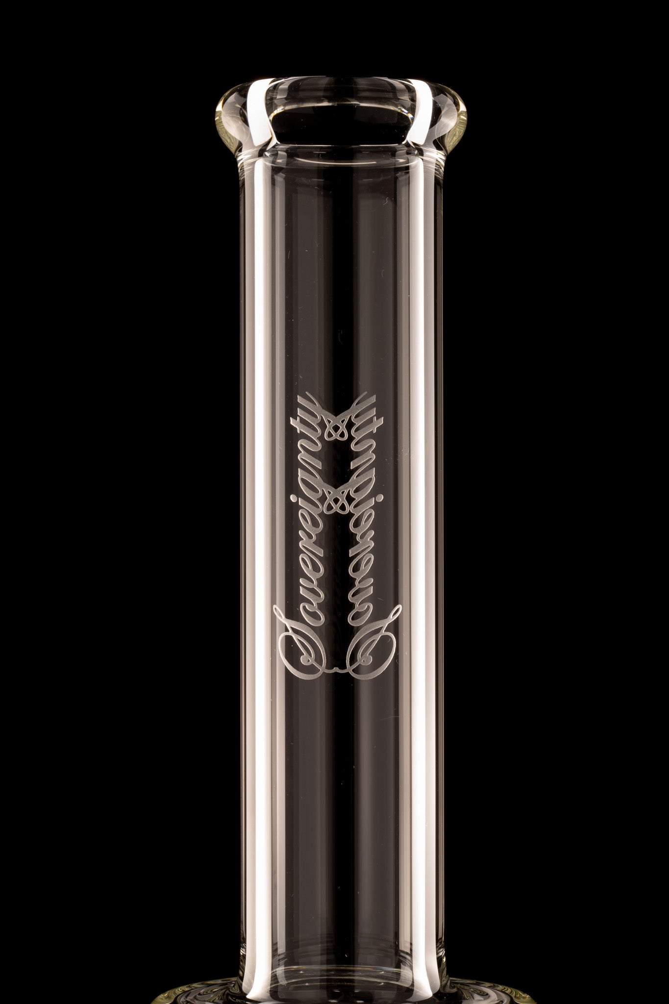 Sovereignty - Clear - 9.5mm 6 Cut 3 Line to Gridded 12 Arm w/38mm Neck