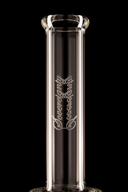 Sovereignty - Clear - 9.5mm 6 Cut 3 Line to Gridded 12 Arm w/38mm Neck