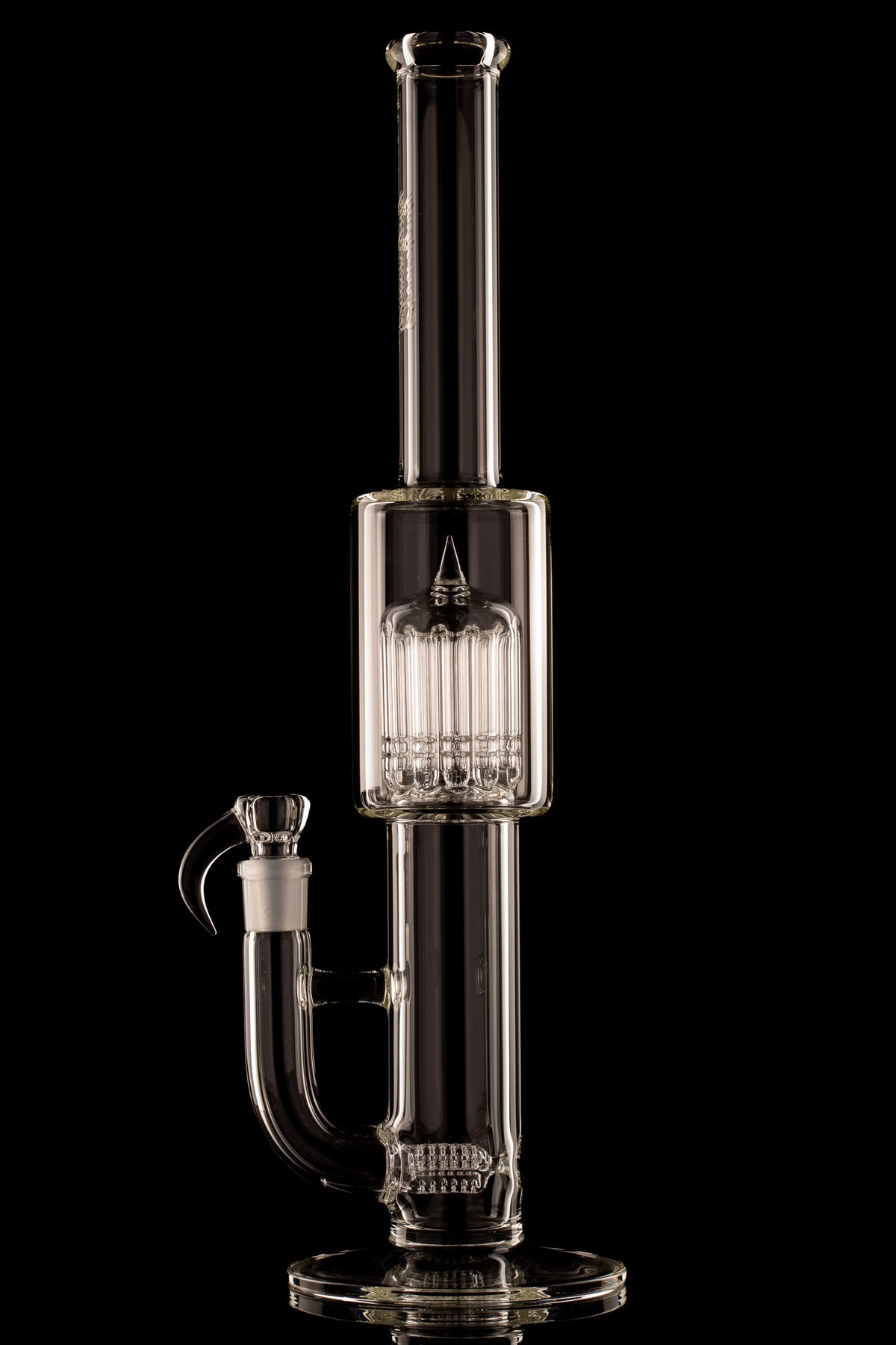 Sovereignty - Clear - 9.5mm 6 Cut 3 Line to Gridded 12 Arm w/38mm Neck
