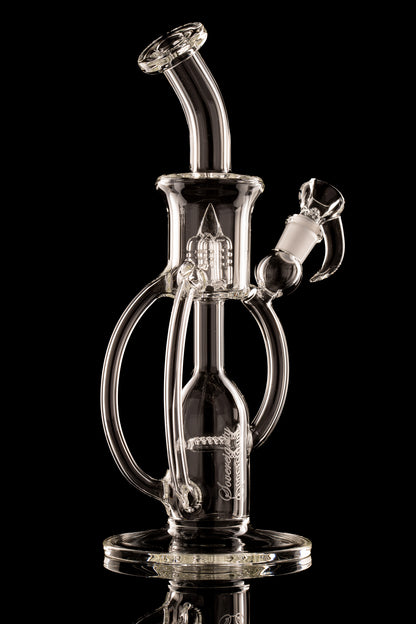 Sovereignty - Clear - Dual Drain Mini Hornet - Upgrid 8mm 6 Cut Stemline to Inverted 4 Splashguard