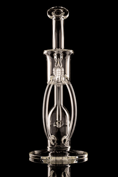 Sovereignty - Clear - Dual Drain Mini Hornet - Upgrid 8mm 6 Cut Stemline to Inverted 4 Splashguard