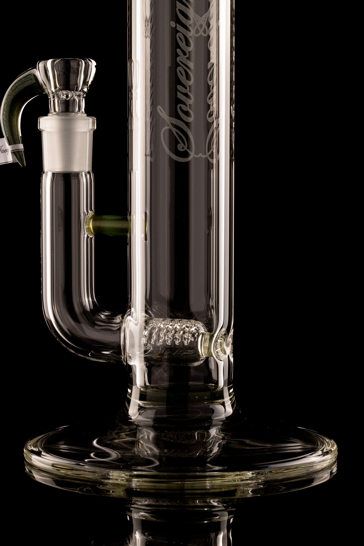 Green Belt Glass - Mini Inline W/ Marble Splash Guard - 1 – Baked ...