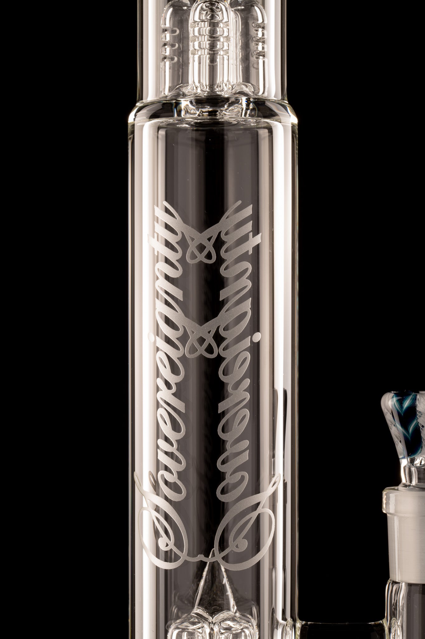 Sovereignty - Clear - Bishop - Inverted 4 w/Zanfirico Booty & Matching FA Zanfirico Slide