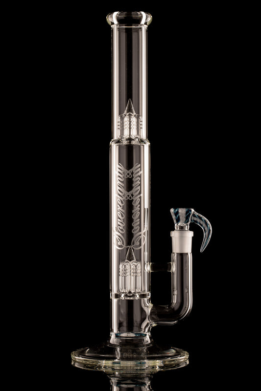 Sovereignty - Clear - Bishop - Inverted 4 w/Zanfirico Booty & Matching FA Zanfirico Slide