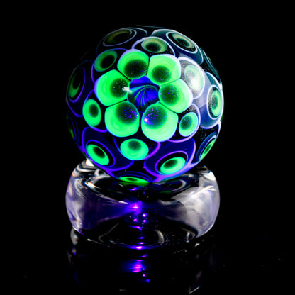 Indo Glass - Large Dot Stack & Wigwag Roller