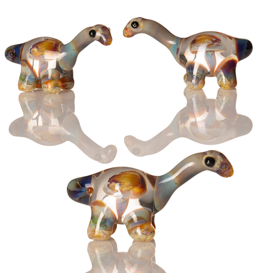Kitty Meow Glass - Mushroom Dino Mini Sculpture
