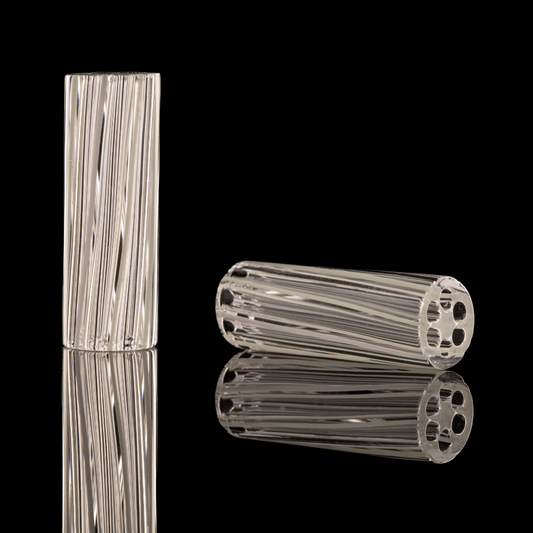 Kitty Meow Glass - 6 Hole Joint Tip - 10mm x 30mm - White