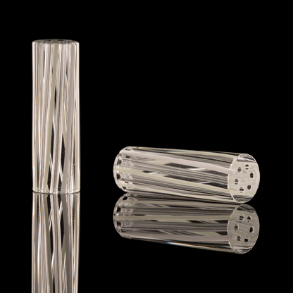 Kitty Meow Glass - 6 Hole Joint Tip - 9mm x 30mm - White