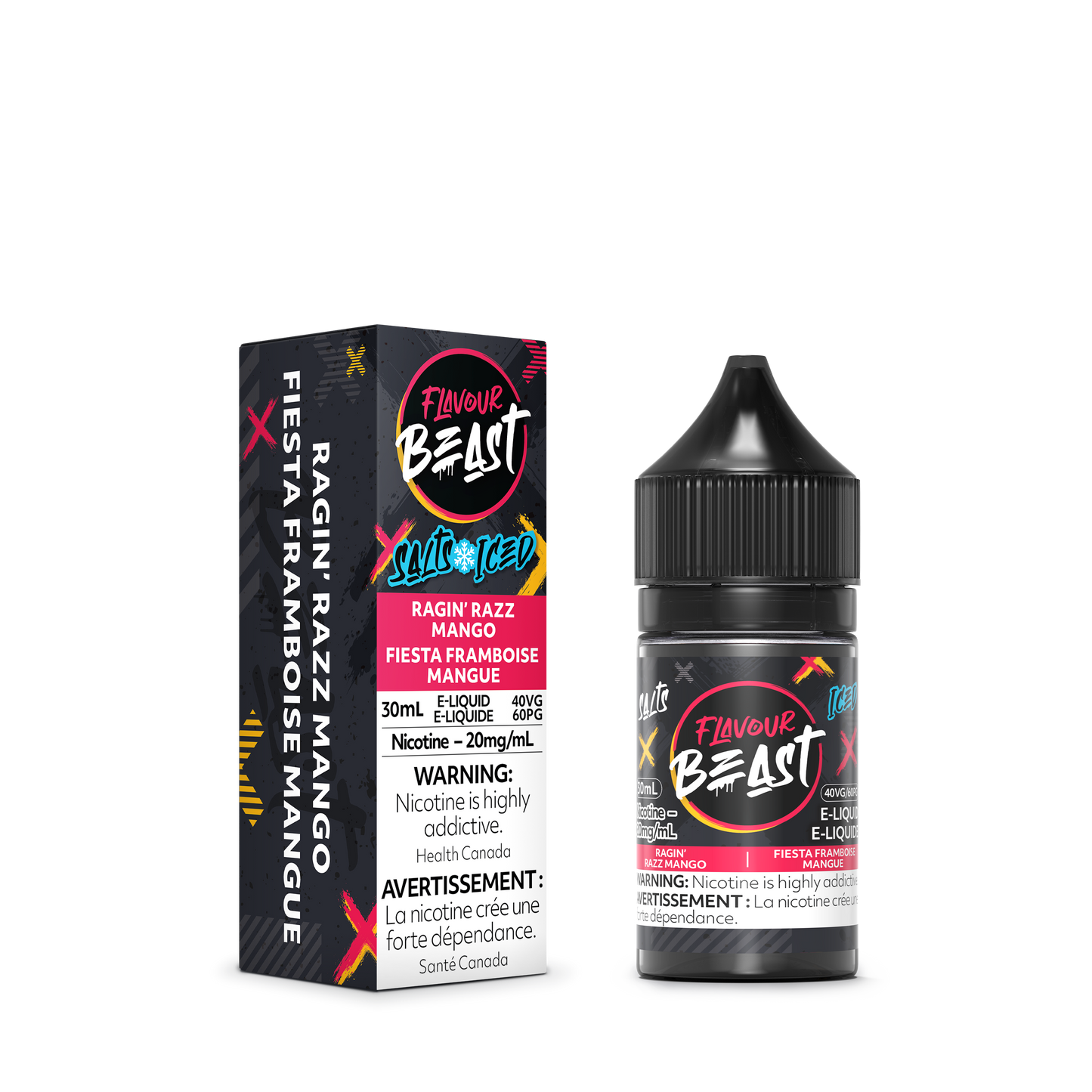 Flavour Beast E-Liquid - Ragin' Razz Mango Iced [MB]