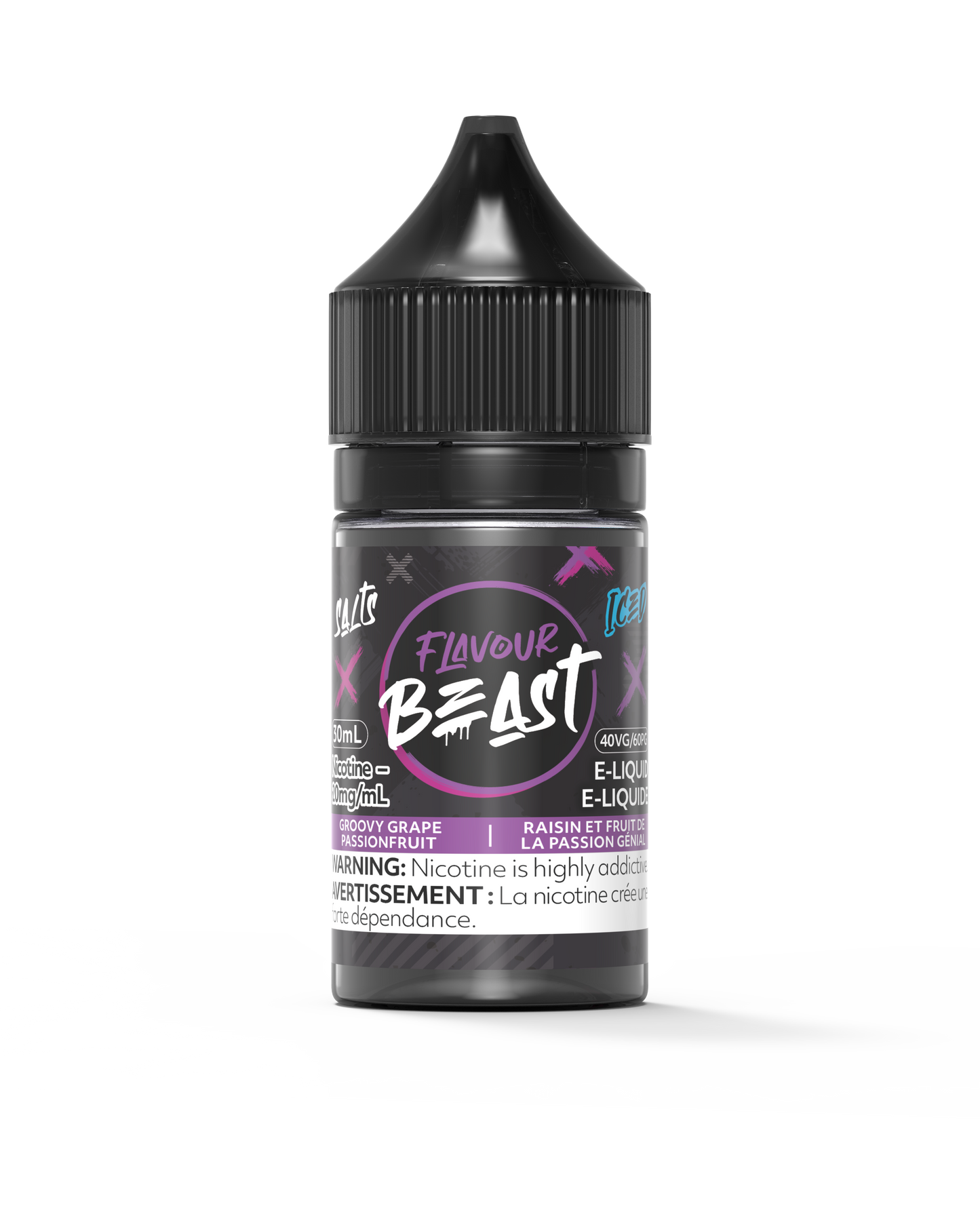 Flavour Beast E-Liquid - Groovy Grape Passionfruit Iced [MB]