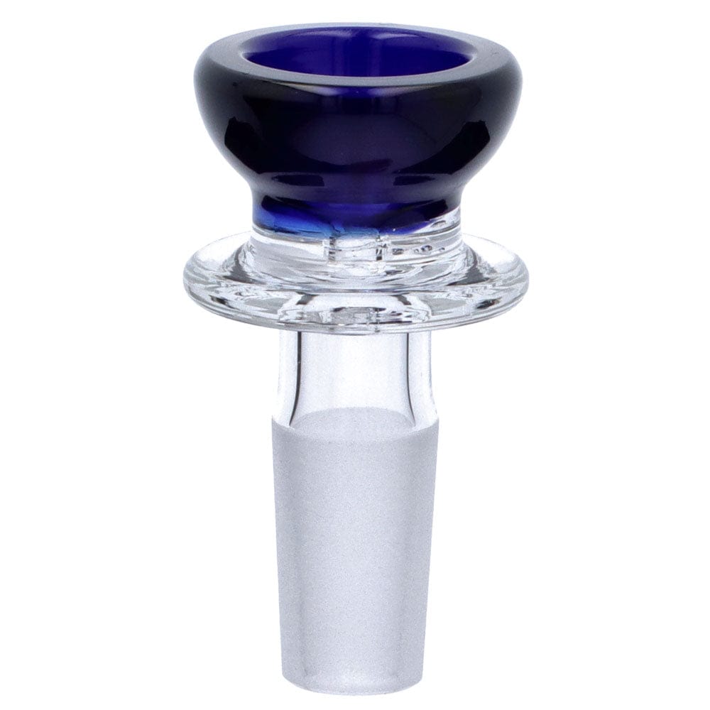 Colour Accented 14mm 1 Hole Bowl W/ Ring Handle