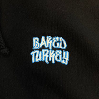 Baked Goods - Premium Handstyle Embroidered Hoodie - Blue Logo