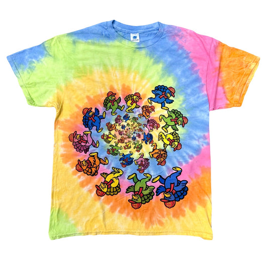 Baked Goods - Tie Dye Spiral Dancing Turkey's Tee - Unisex