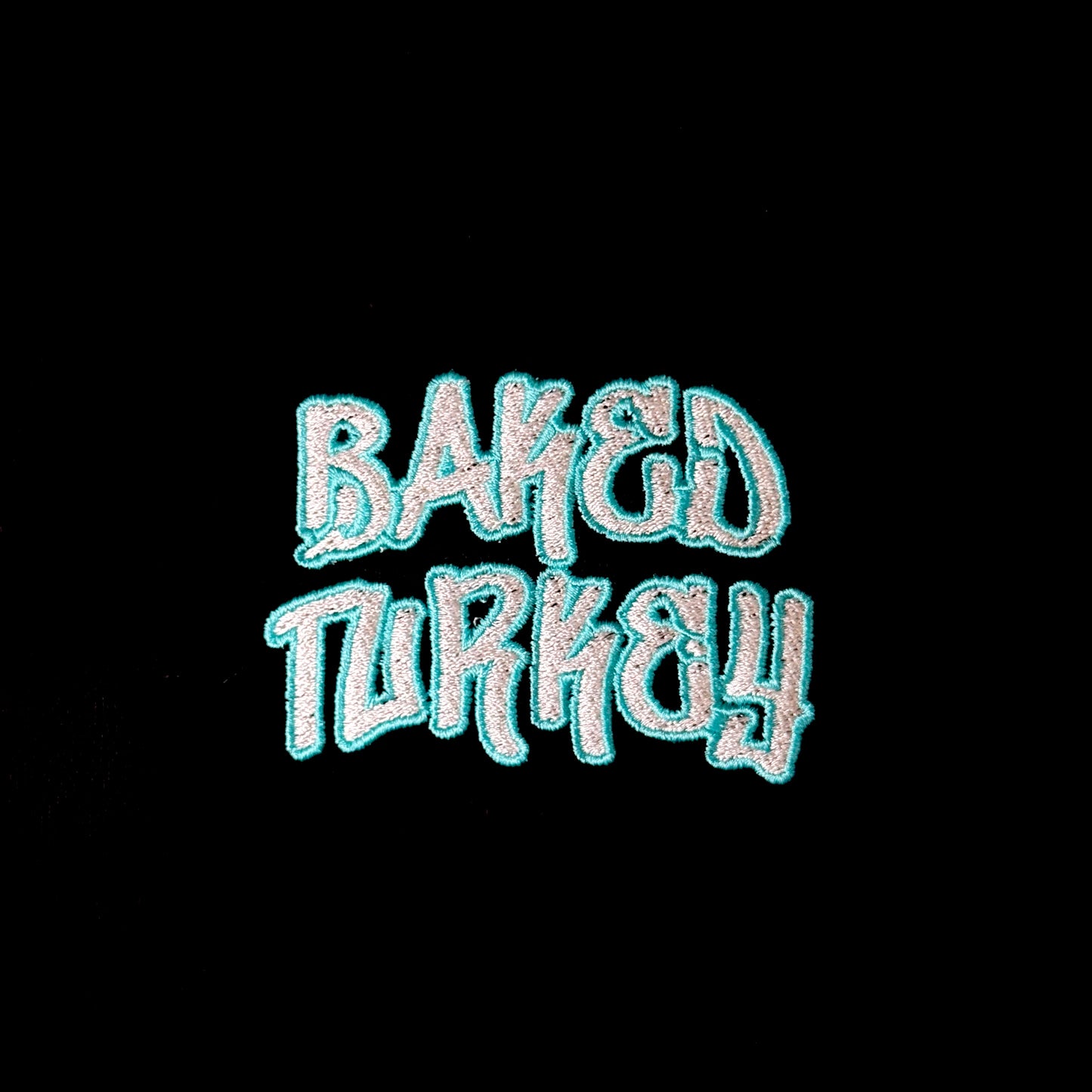 Baked Goods - Premium Handstyle Embroidered Hoodie - Teal Logo